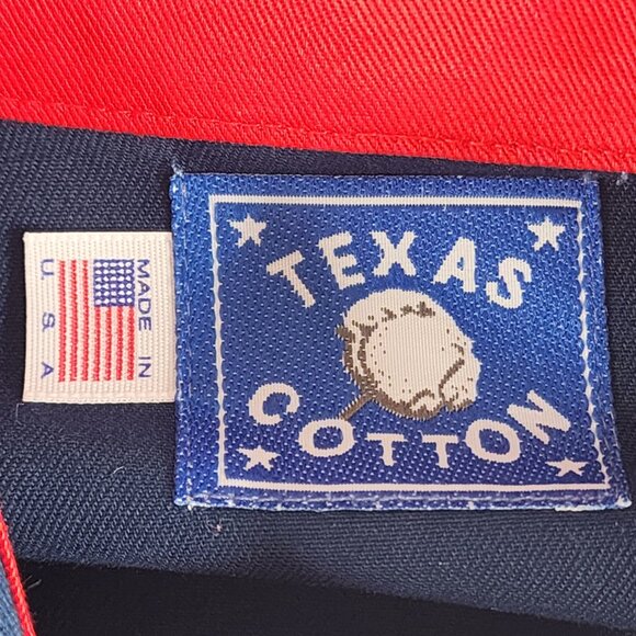 Texas Cotton Texas State Flag Size Large USA Made Western Button Up Short Sleeve - Picture 3 of 9